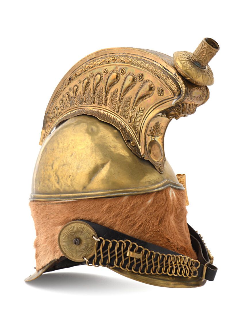 Null 法国，路易-菲利普（1830-1848）。

1840-44年的龙族部队头盔模型。

带水沟的黄铜矿工头盔，背面标有 "DELACHAUSSEE "字&hellip;