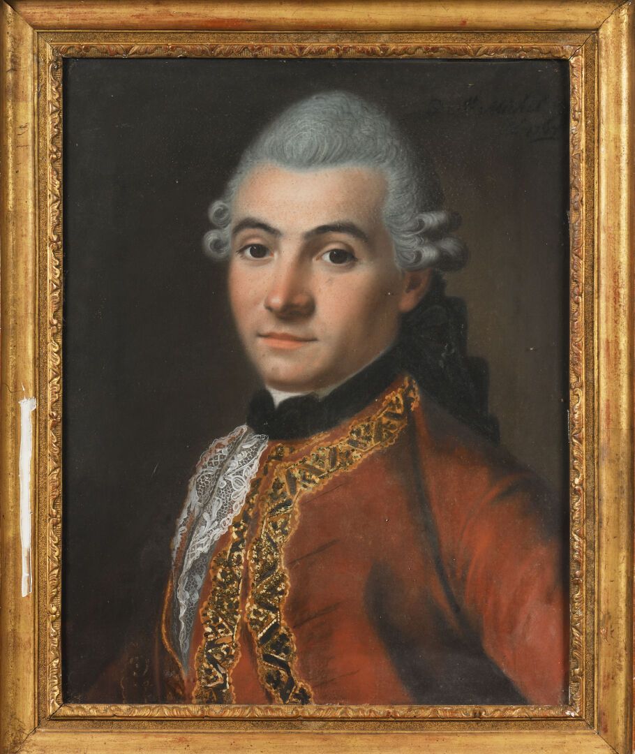 Null Joseph de SAINT-MICHEL (active between 1756 and 1790).
Portrait of a man. 
&hellip;