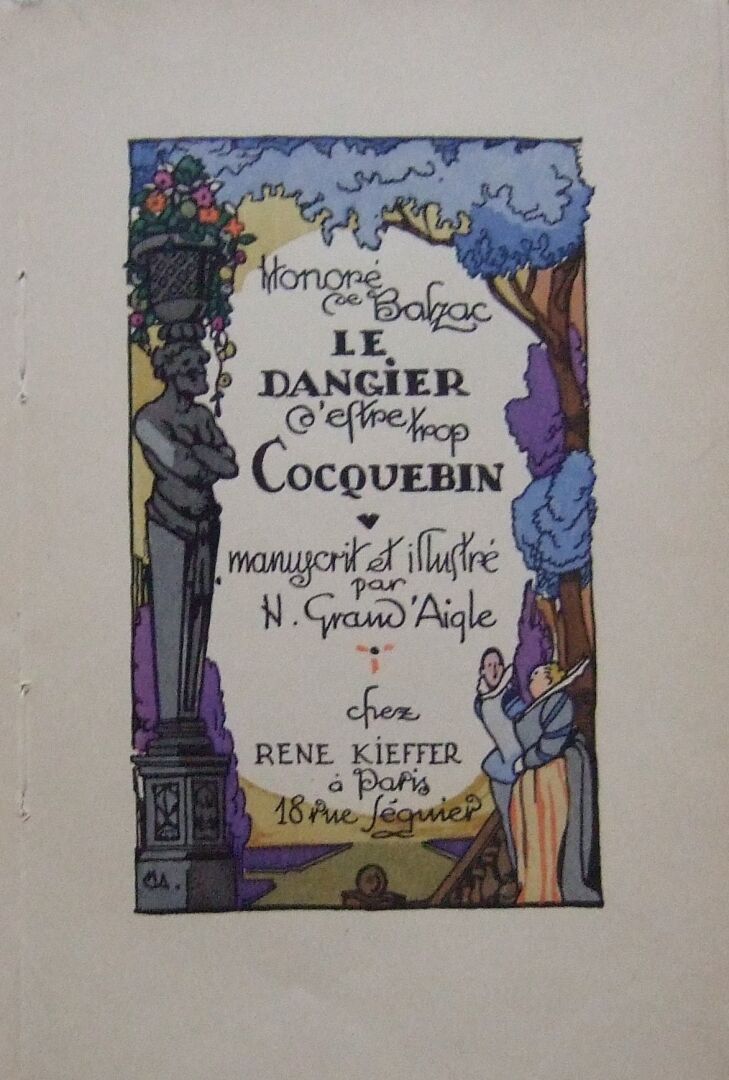 Null Honoré de Balzac, Le Dangier d'estre trop Cocquebin.
Paris, Kieffer, [ca.19&hellip;