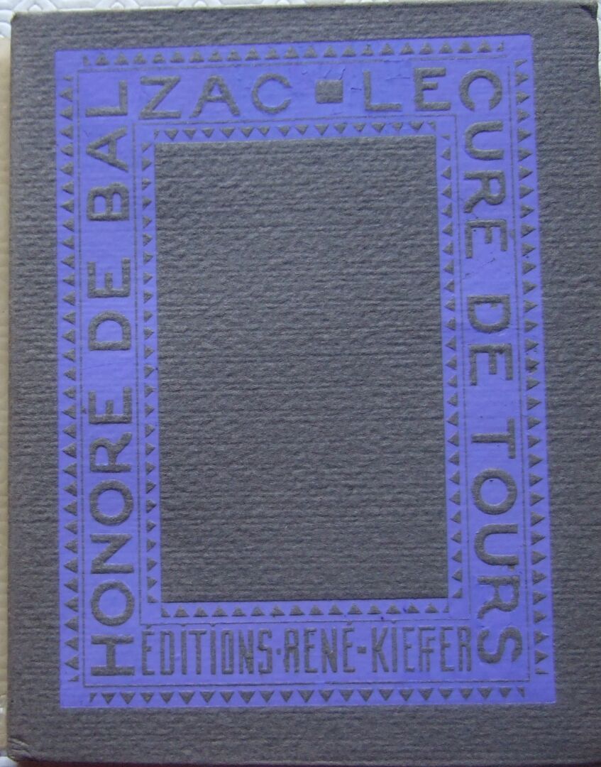 Null Honoré de Balzac, Le Curé de Tours.
Paris, Kieffer, 1925. In-8, 112p.
Editi&hellip;