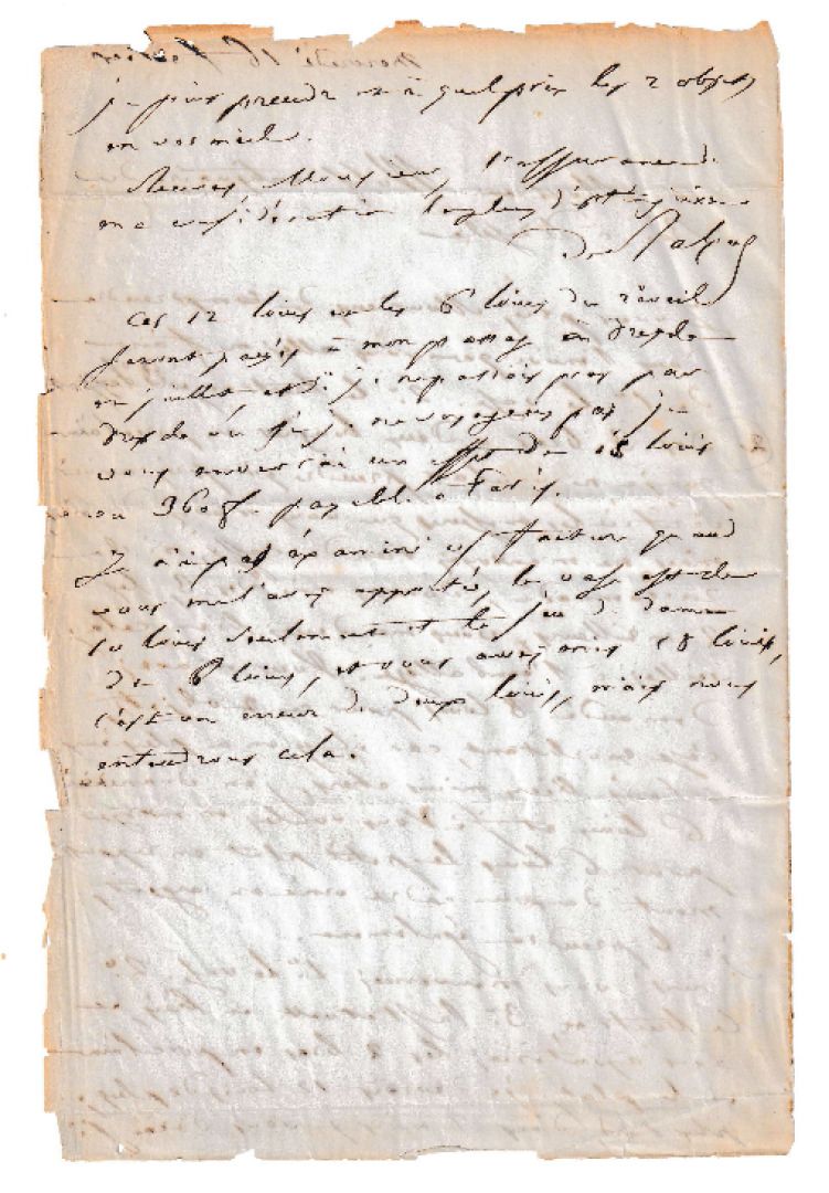 Null Honoré de Balzac, Lettre autographe signée.
16 février [1848], 2p in-8, adr&hellip;
