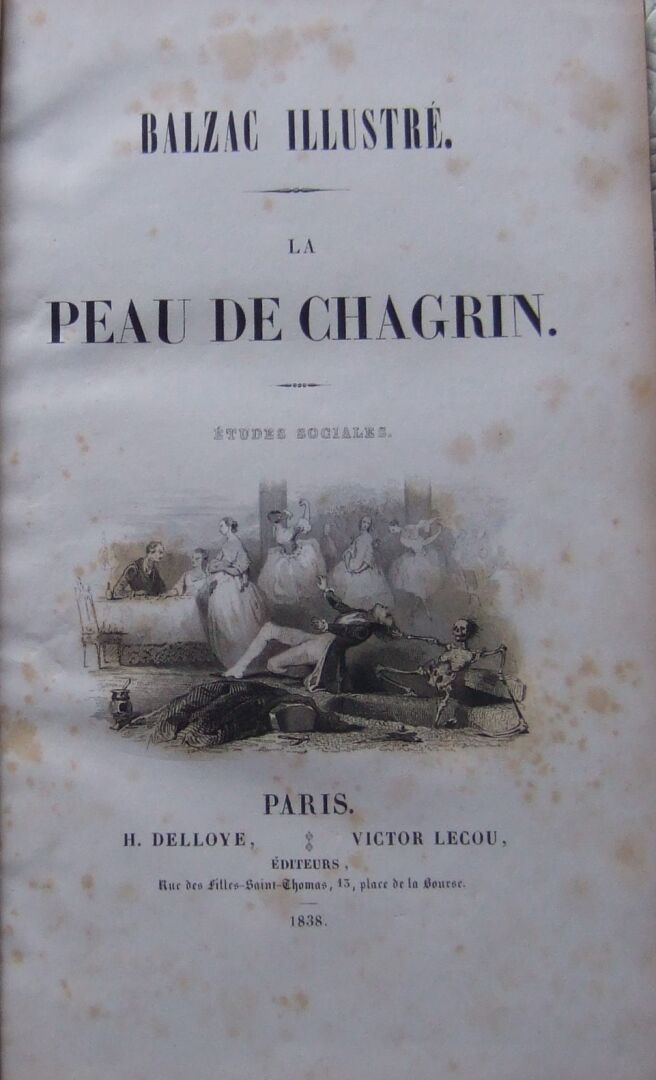 Null Honoré de Balzac, La Peau de chagrin - Studi sociali.
Parigi, Delloye et Le&hellip;