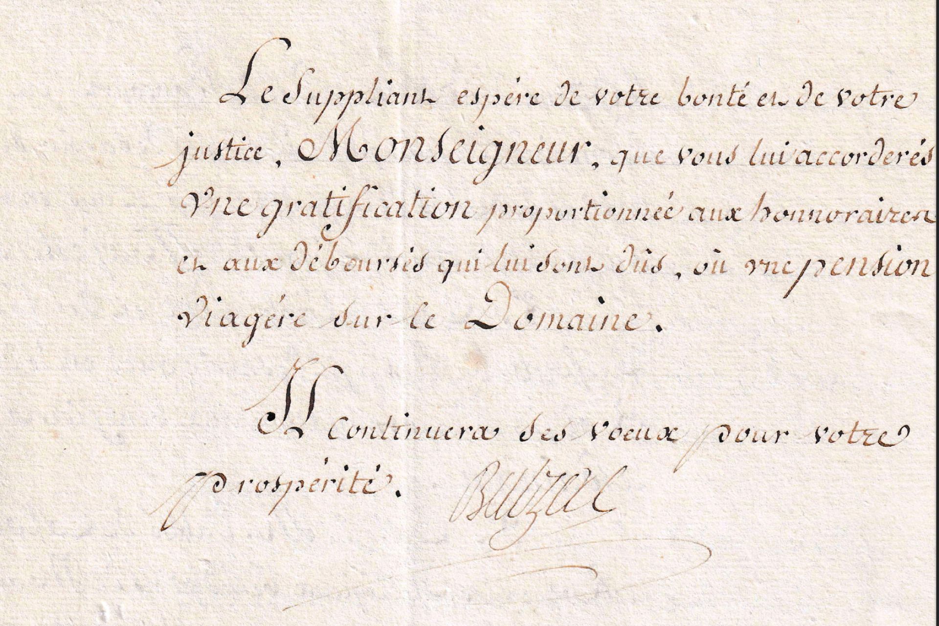 Null Bernard-François Balzac (1746-1829), père du romancier, Lot de 7 documents &hellip;