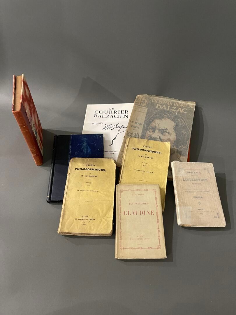 Null Balzac, Lot de 9 volumes :
Etudes philosophies - Le médecin de campagne. Pa&hellip;