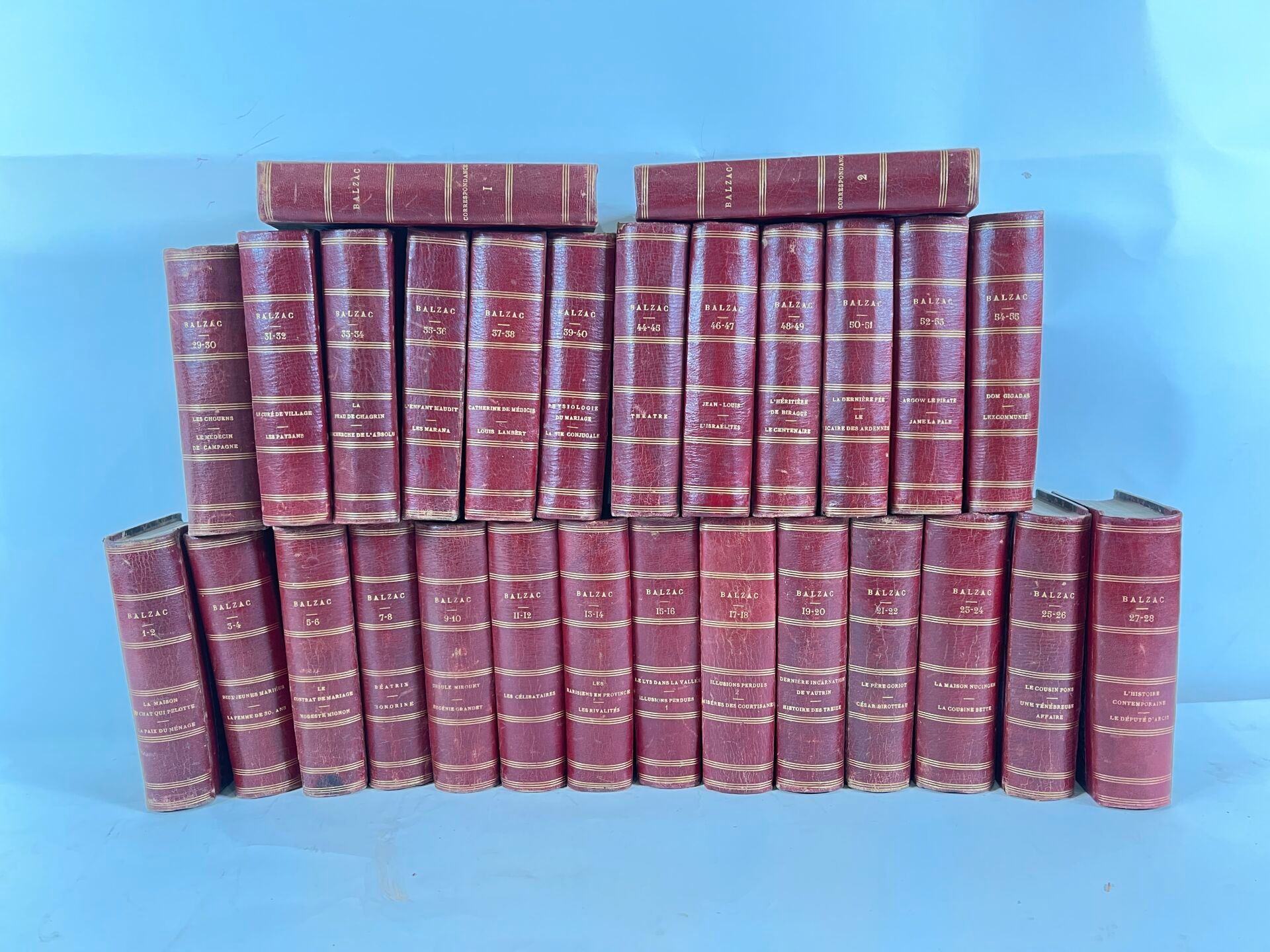 Null Oeuvres de Balzac.
Paris, Lévy, 1874. 54 tomes en 26 volumes. 
Très importa&hellip;