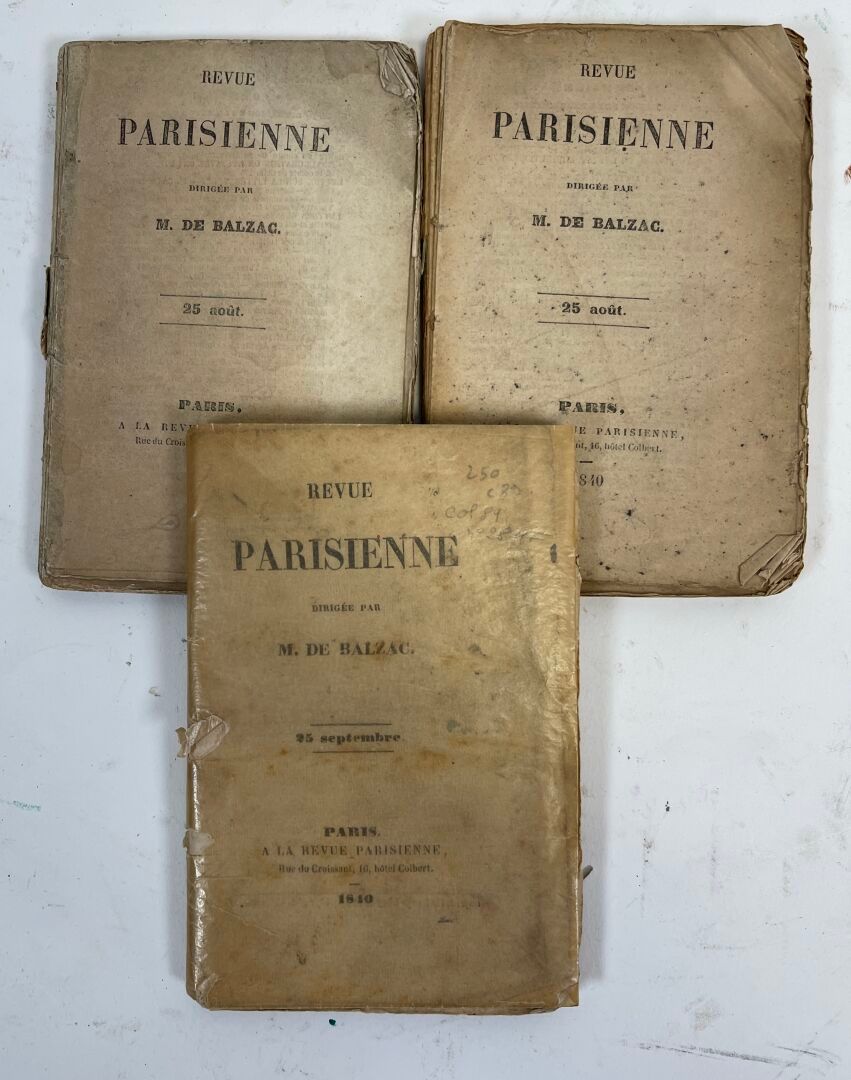 Null Honoré de Balzac, La Revue Parisienne.
Paris, à la revue parisienne, 1840. &hellip;