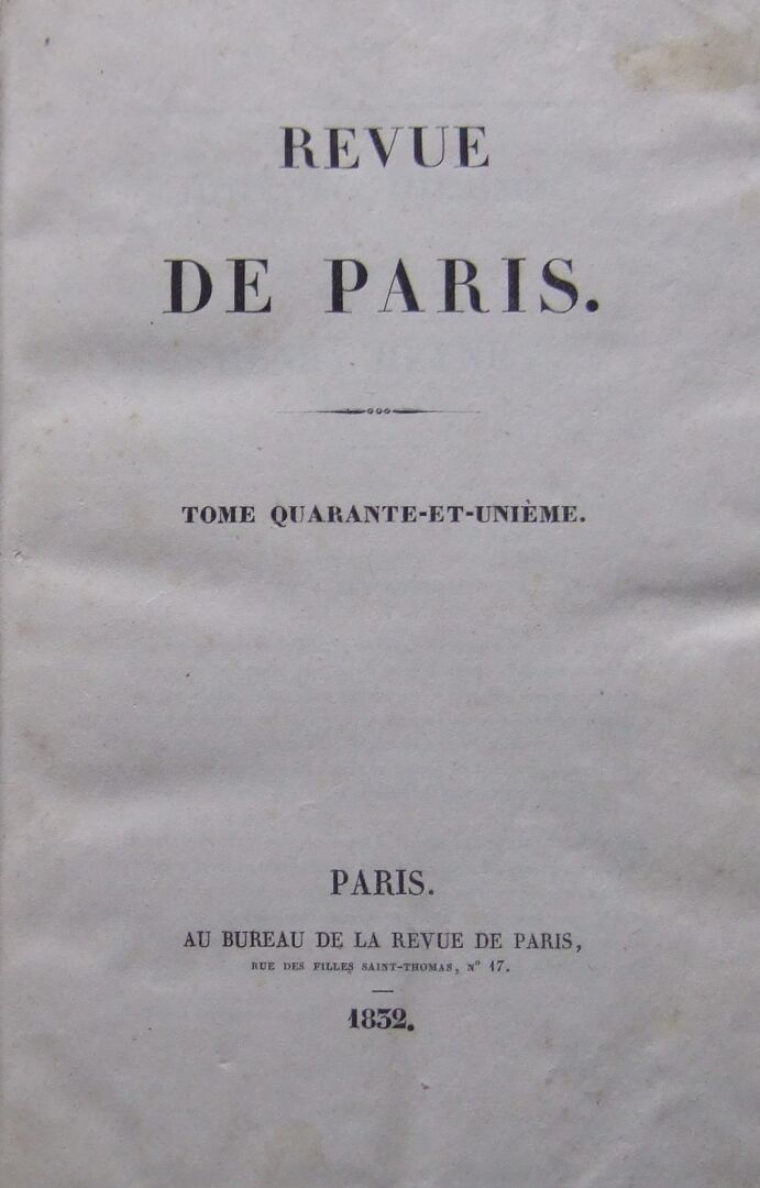 Null Honoré de Balzac, La Femme abandonnée [in] La Revue de Paris.
Paris, au bur&hellip;