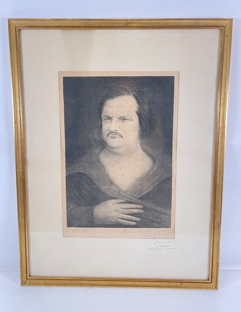 Null Henry de Groux.
Honoré de Balzac.
A vue : 43*29cm.
Lithographie, Tirage qui&hellip;
