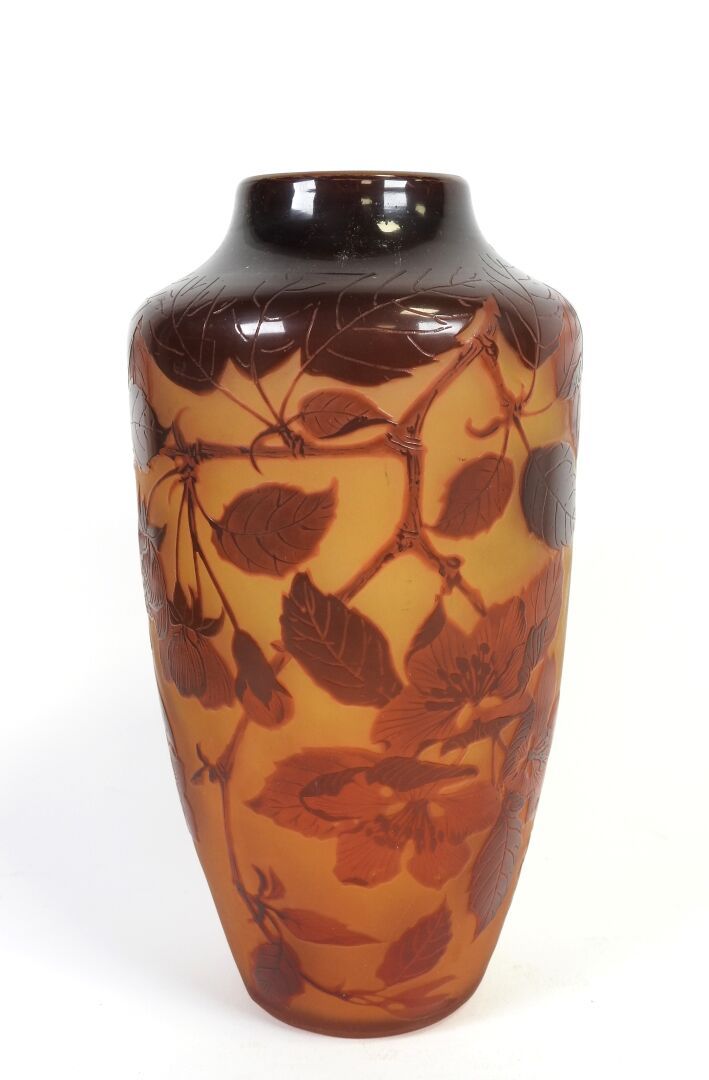 Null Paul NICOLAS dit D'ARGENTAL (1875-1952) à Nancy.
Vase balustre en verre mul&hellip;