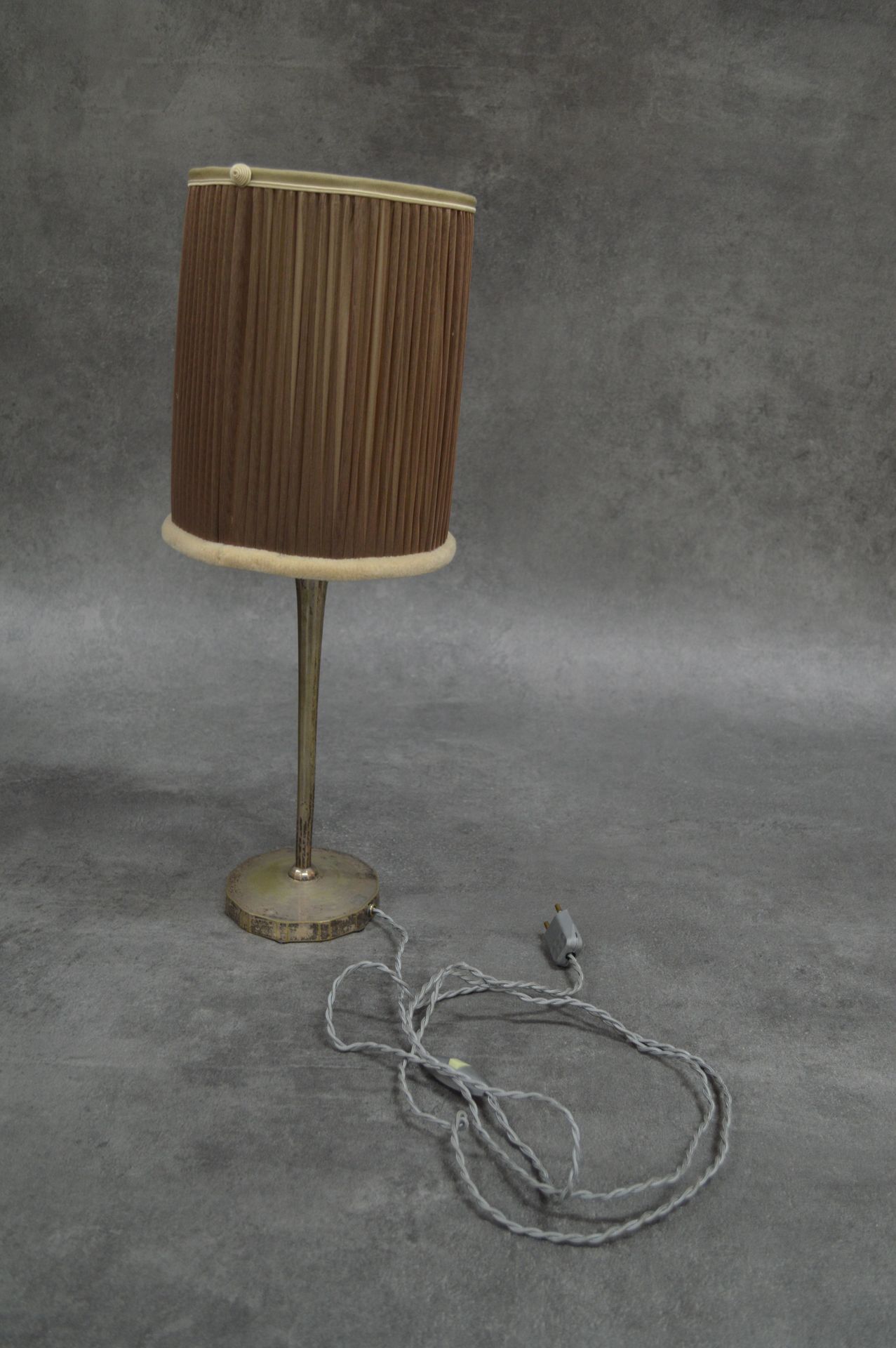 J.CODURE 
Lamp J.Coduré - Lyon. Silvered bronze. Beautiful handmade lampshade. 
&hellip;