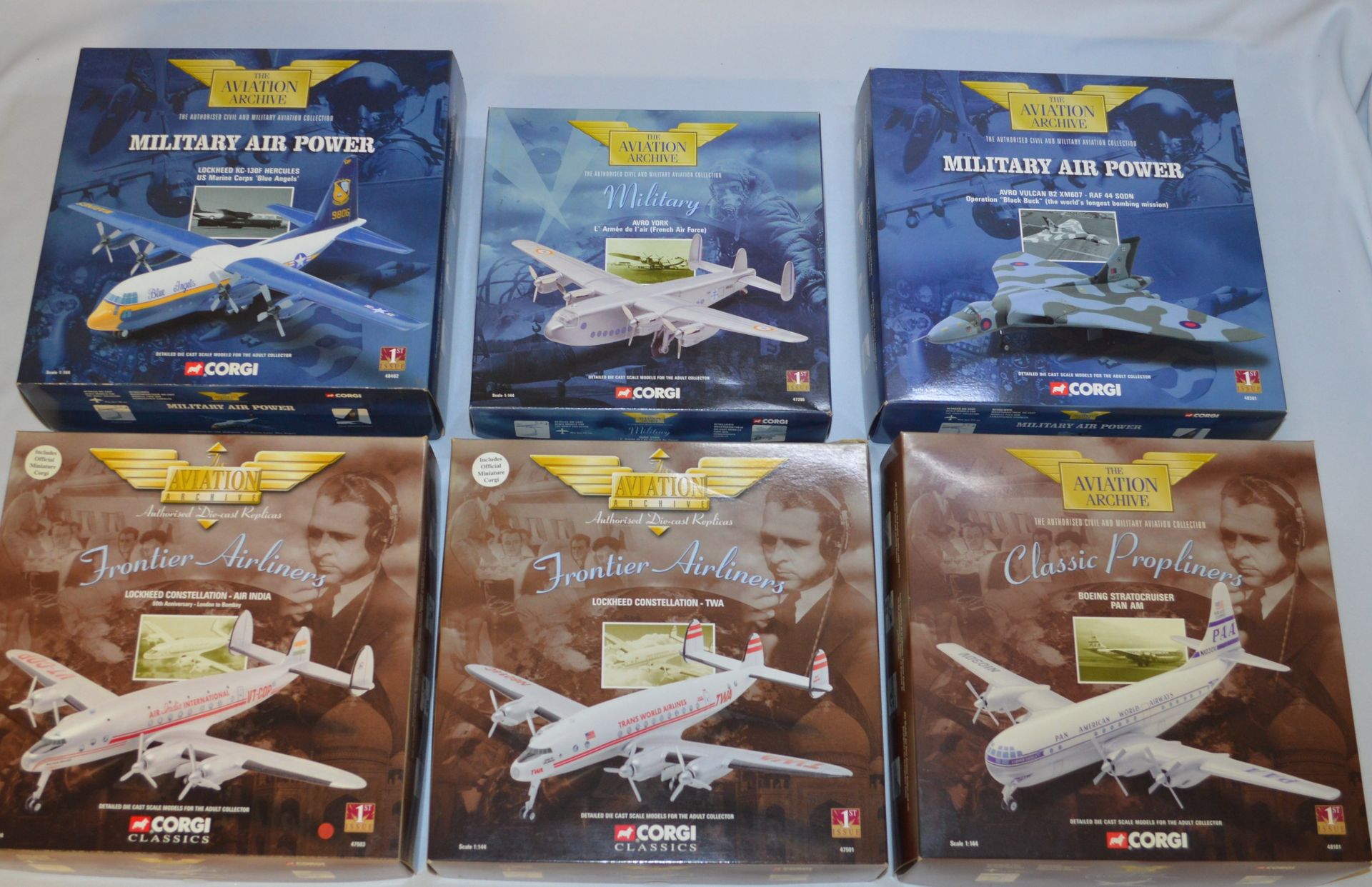 Null Set of aircraft models :

- CORGI Classics - The aviation archive - Frontie&hellip;