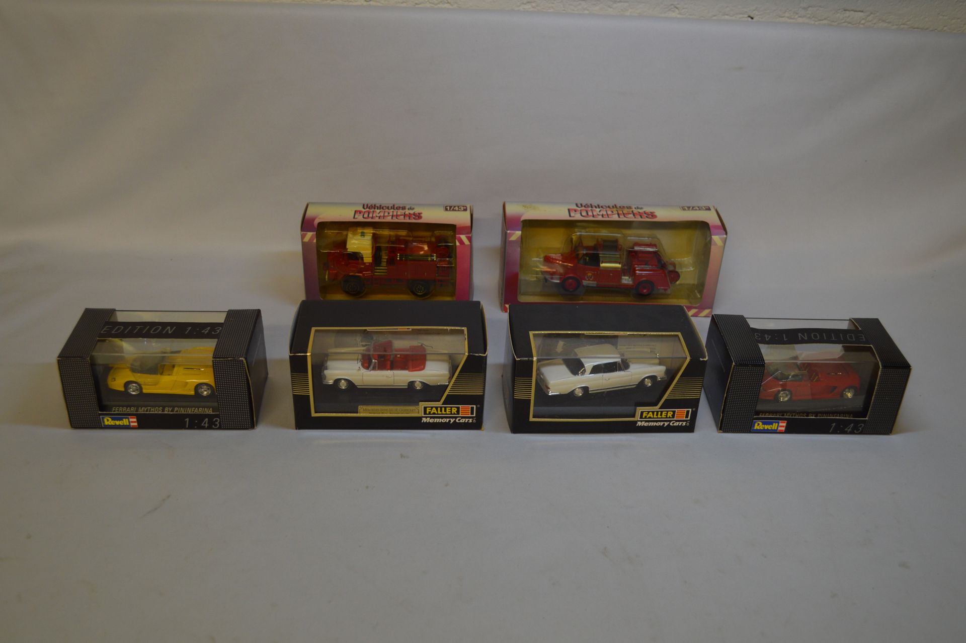 Null REVELL / FALLER and others. Metal and/or PVC. 1 : 43. Set of six miniatures&hellip;