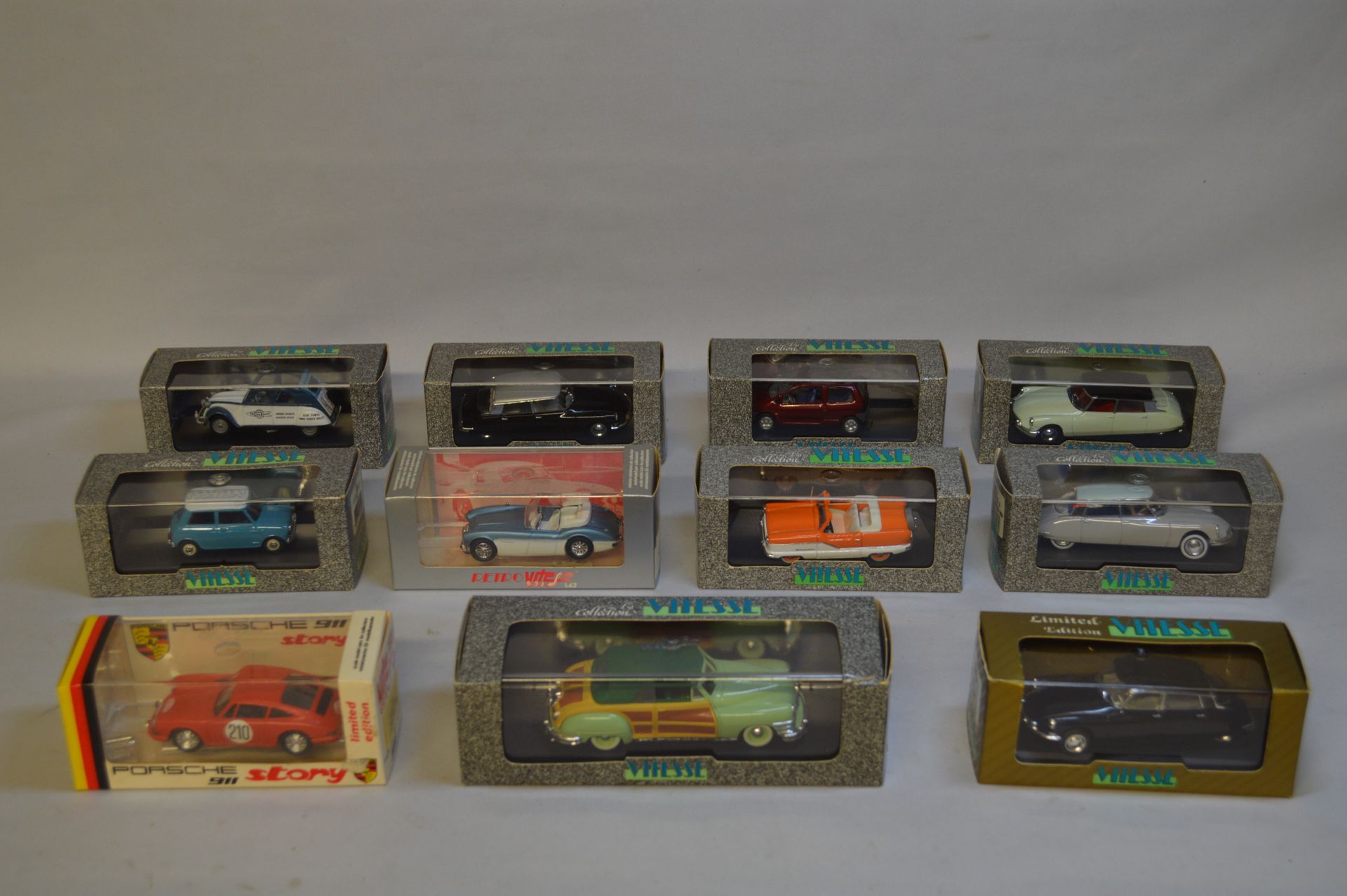 Null SPEED. Metal and others. 1 : 43. Set of eleven SPEED miniatures including :&hellip;