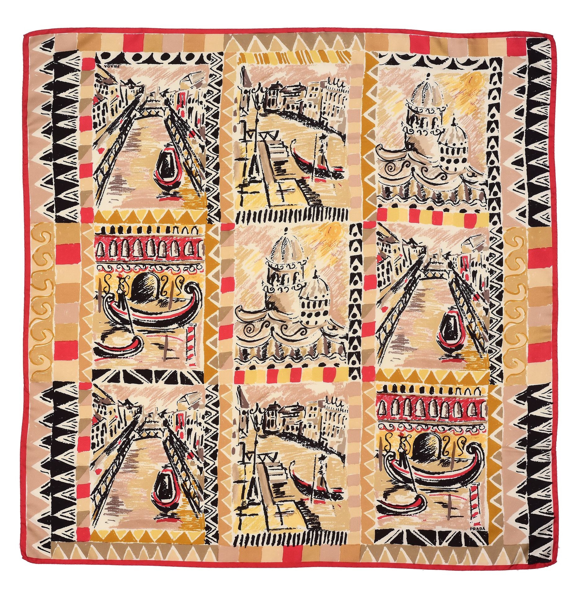 PRADA Prada collezione Venezia in seta scarf, 2012.

Dimensioni 90 x 90 cm

Silk&hellip;