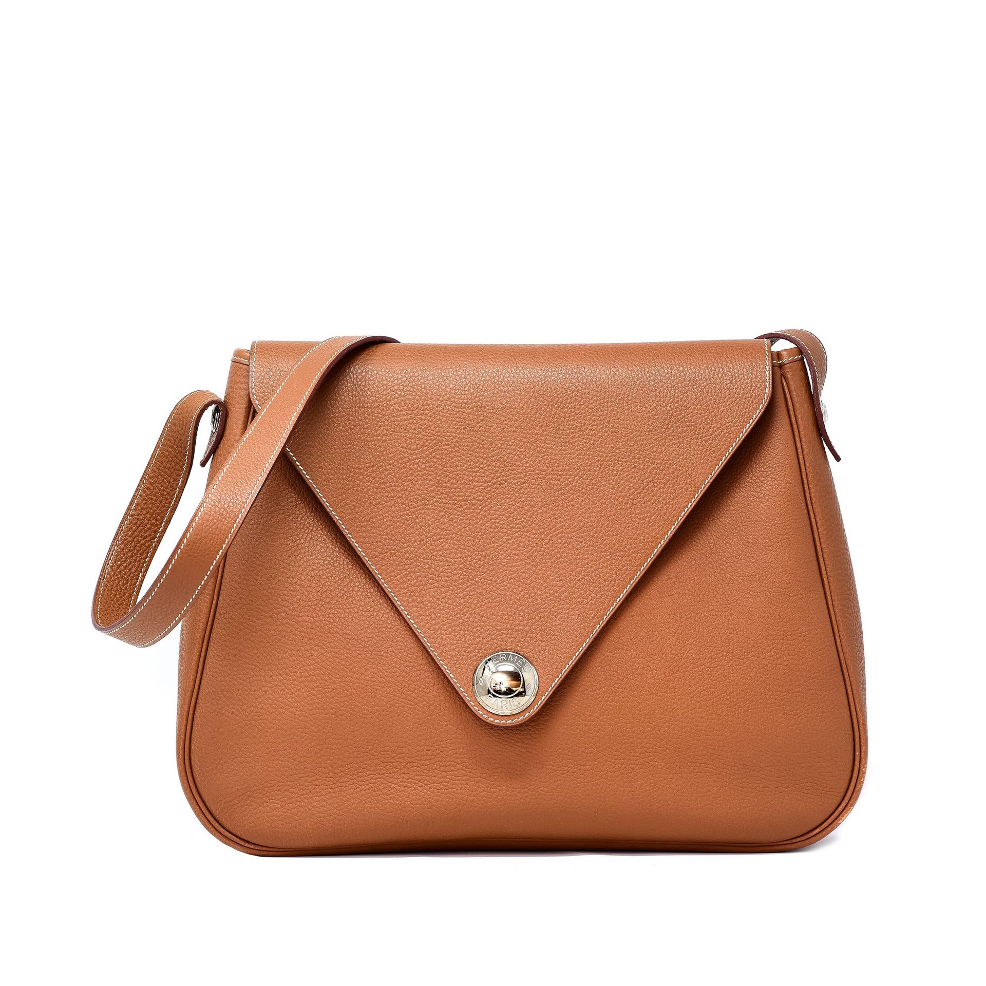 HERMES Hermès Christine Envelope shoulder bag in grained leather. Envelope flap &hellip;
