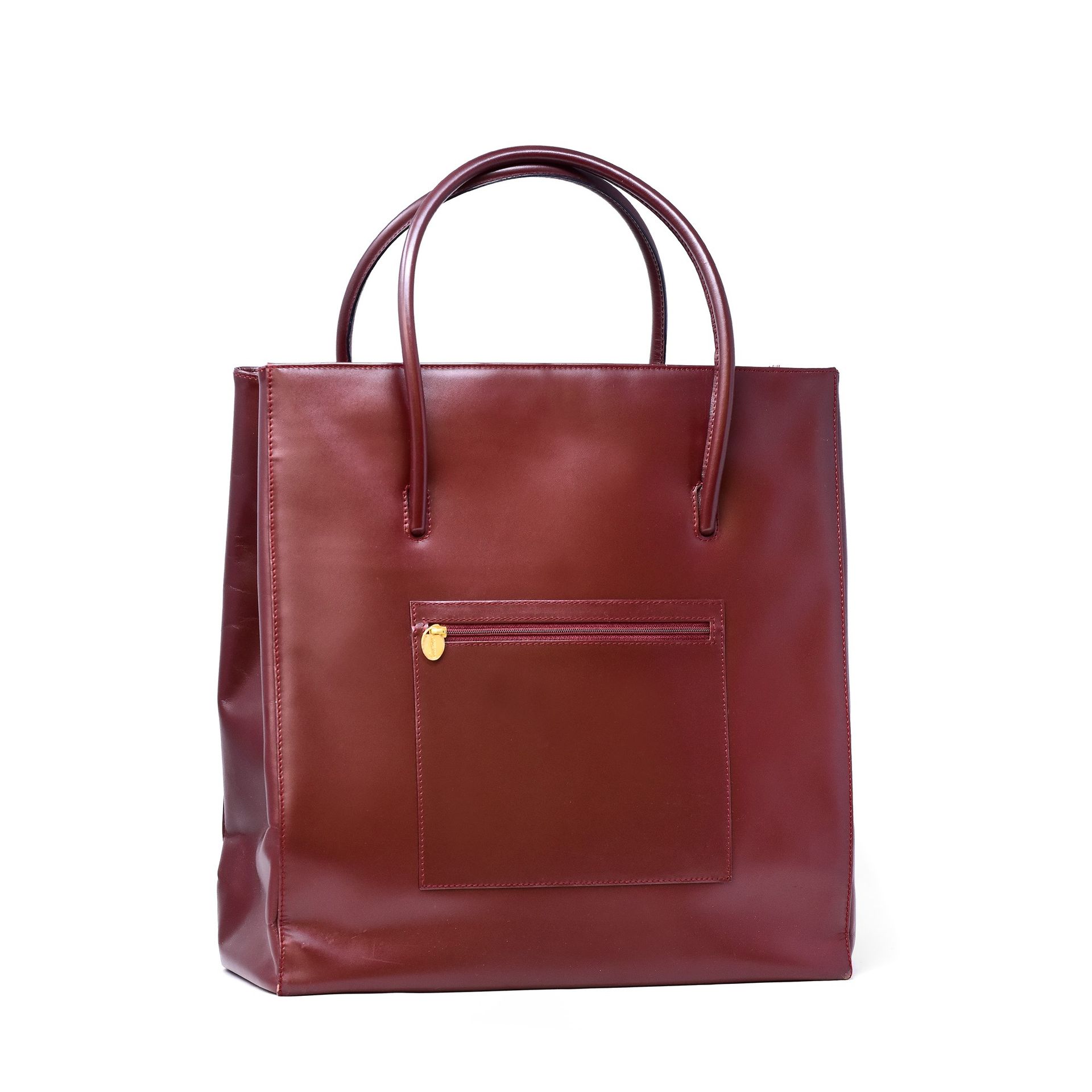 CARTIER Must de Cartier briefcase bag, Business model, in burgundy leather with &hellip;