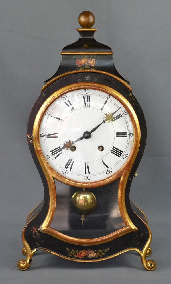 Null Horloge de stock/pendule de Neuenberg avec base, probablement Suisse, 19e s&hellip;