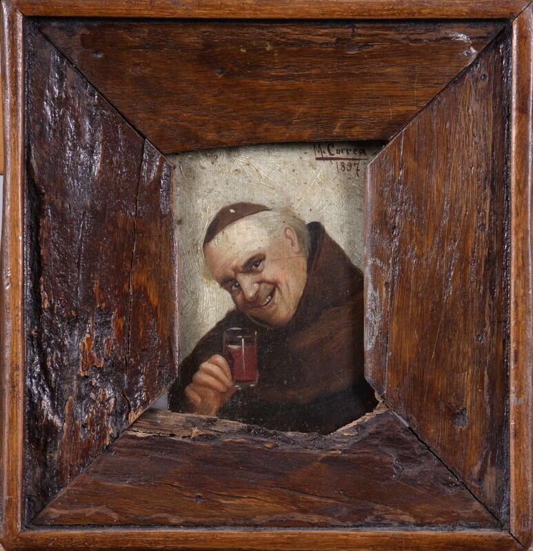 Null M. CORREA (XIX-XXème)

Portrait de moine souriant et levant son verre

HUIL&hellip;