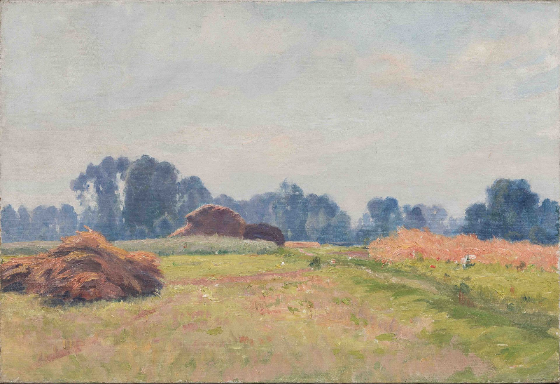 Null School POSTIMPRESSIONIST

Country landscape during haymaking.

Oil on canva&hellip;