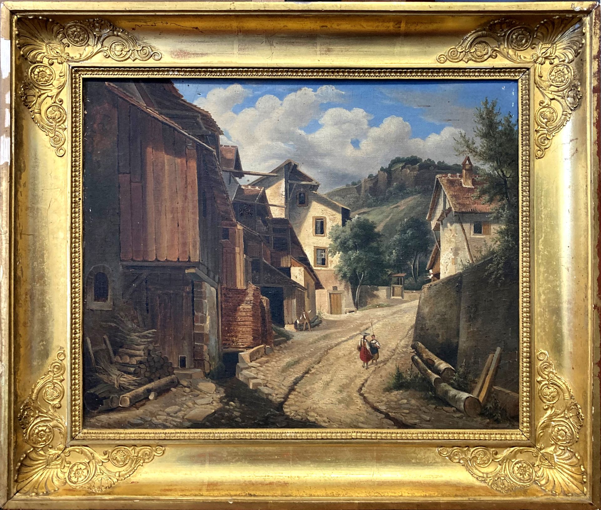 Null Ecole du XIXe siècle

Rue de village méridional animée.

Huile sur toile.

&hellip;