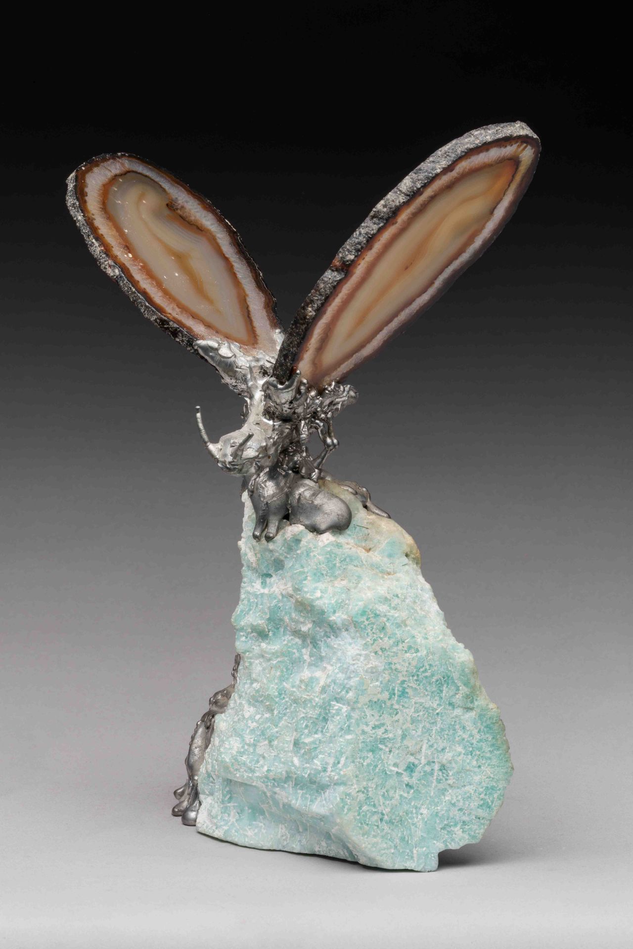 Null Claude BARBAT (20th)

Butterfly.

Fine stones and pewter. The wings in agat&hellip;