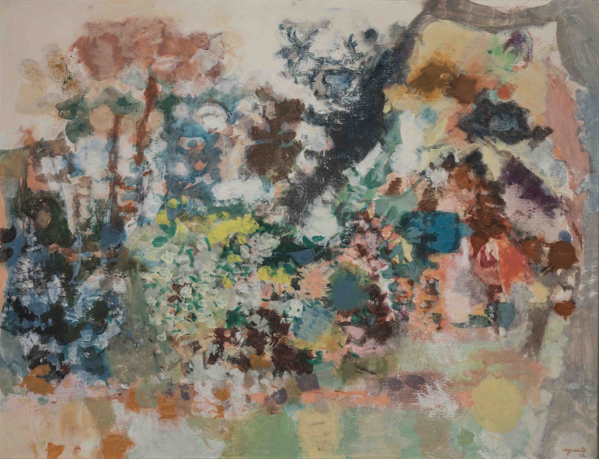 Null Raymond LEGUEULT (Paris, 1898-1971)

"Der Park". 

Öl auf Leinwand, signier&hellip;