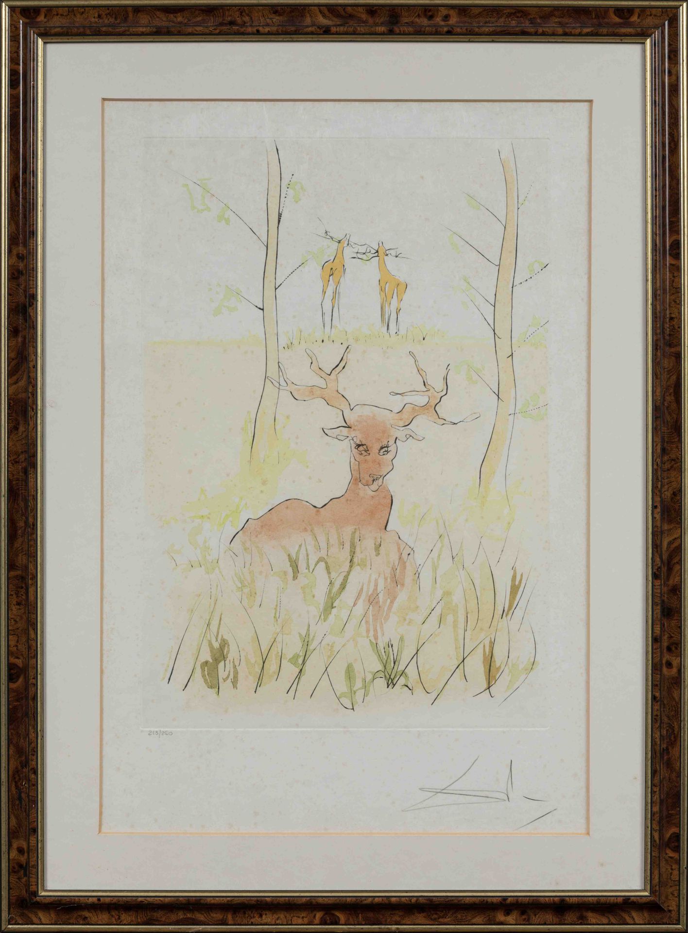 Null Salvador DALI (1904-1989)

"El ciervo enfermo" (1974).

Grabado sobre Japón&hellip;