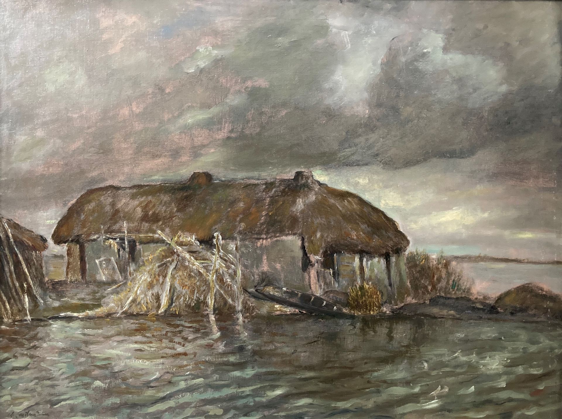 Null 查尔斯-米尔森德(Charles MILCENDEAU) (1872-1919)

沼泽地里的波林。

布面油画，左下方有签名。

高度：54.5厘米&hellip;