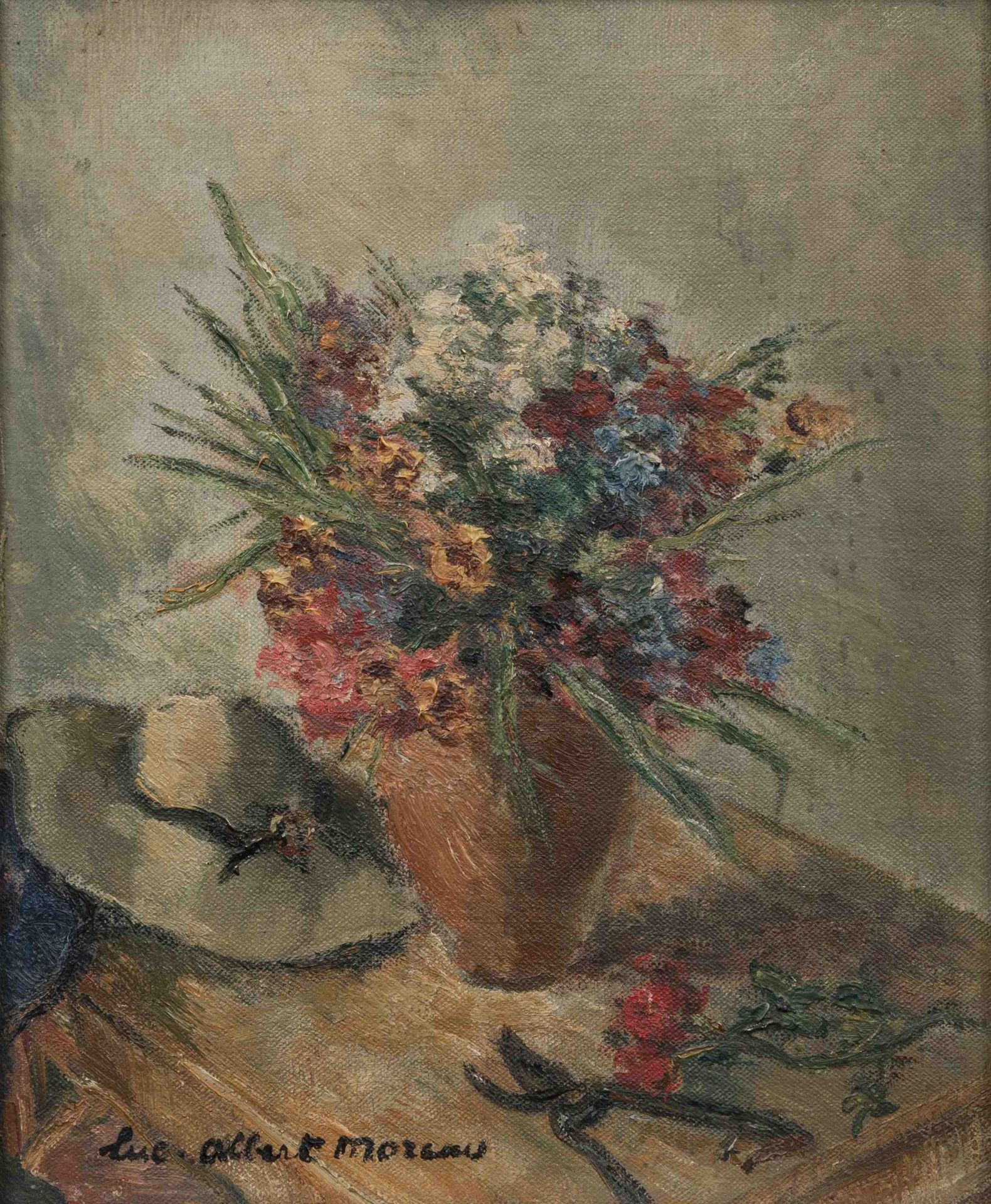 Null Luc Albert MOREAU (Parigi, 1882-1948)

"Il bouquet di Marie".

Olio su tela&hellip;