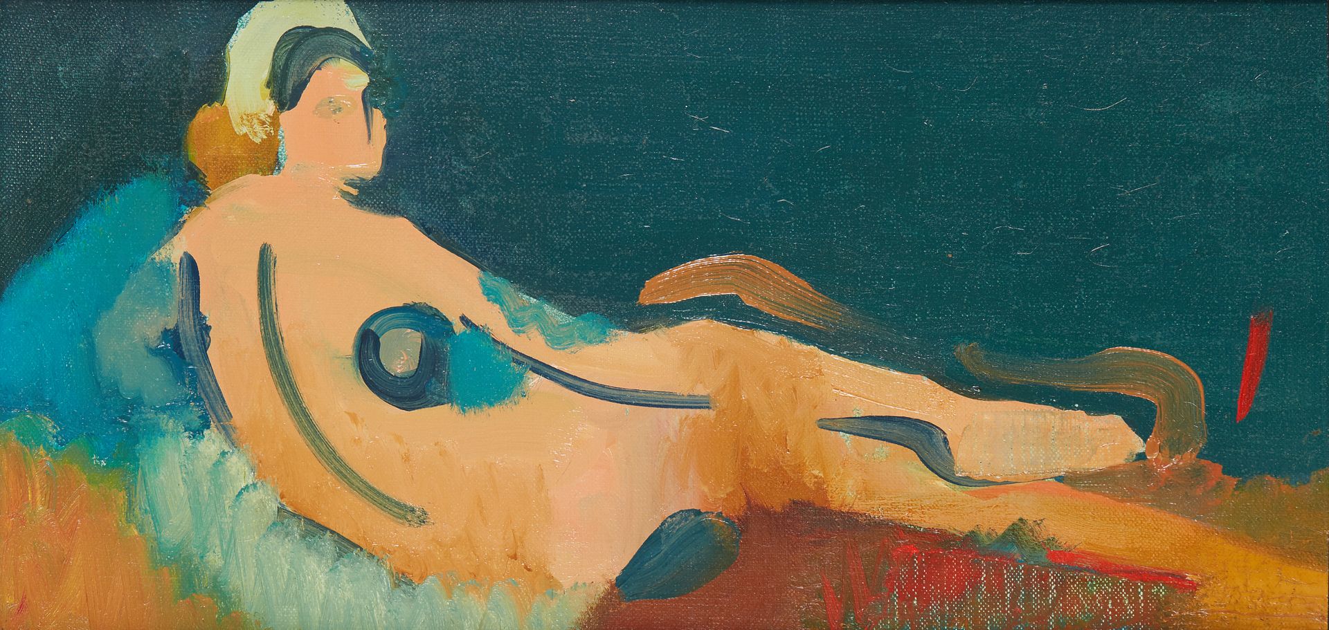 Null 罗兰-比尔吉 (1922-1991)


英格尔之后的大奥黛丽斯克，1971年


布面油画，背面有签名，标题，编号1067，日期22.6.71


&hellip;