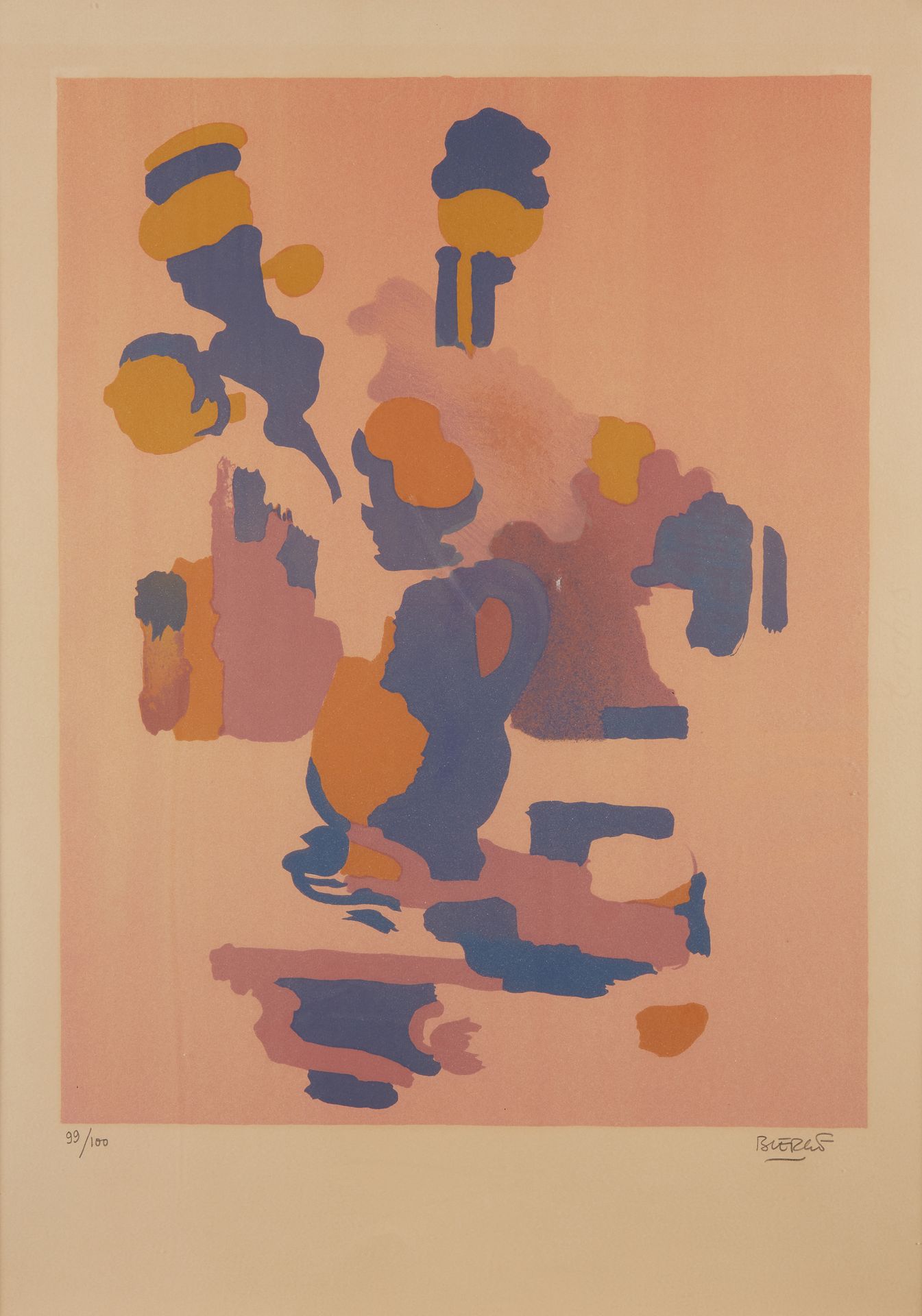 Null 罗兰-比尔吉 (1922-1991)


蓝色花束，1974年


石版画右下方有铅笔签名，编号为99/100


66 x 47 cm (展出中)
&hellip;