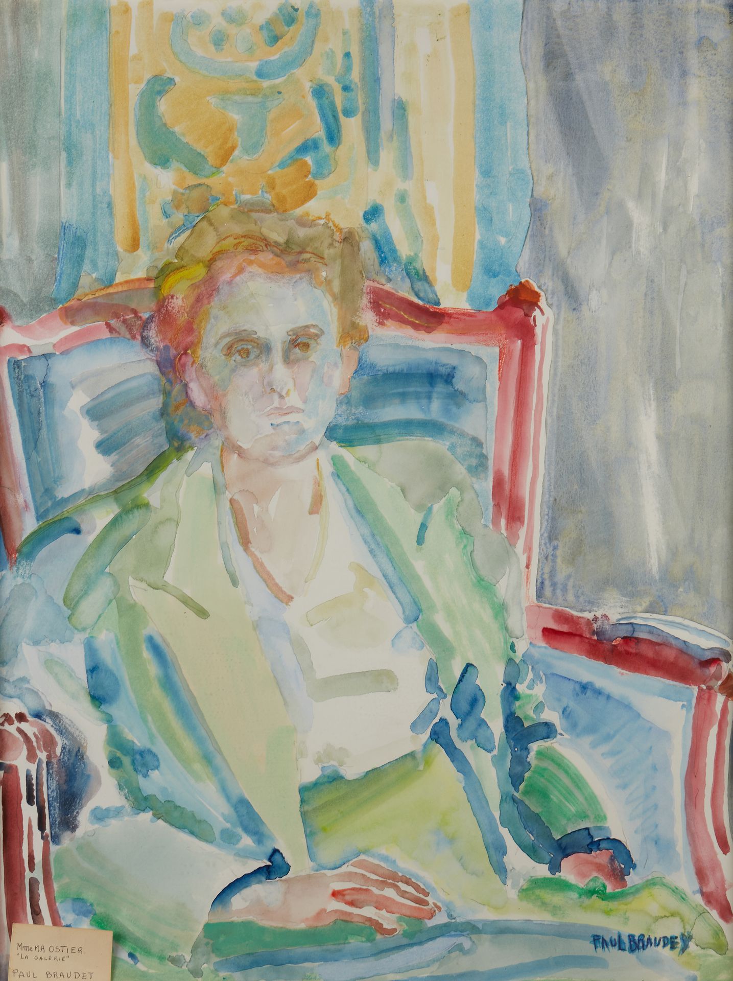Null Paul BRAUDEY (Né en 1930)


Portrait de femme assise dans un fauteuil 


Aq&hellip;