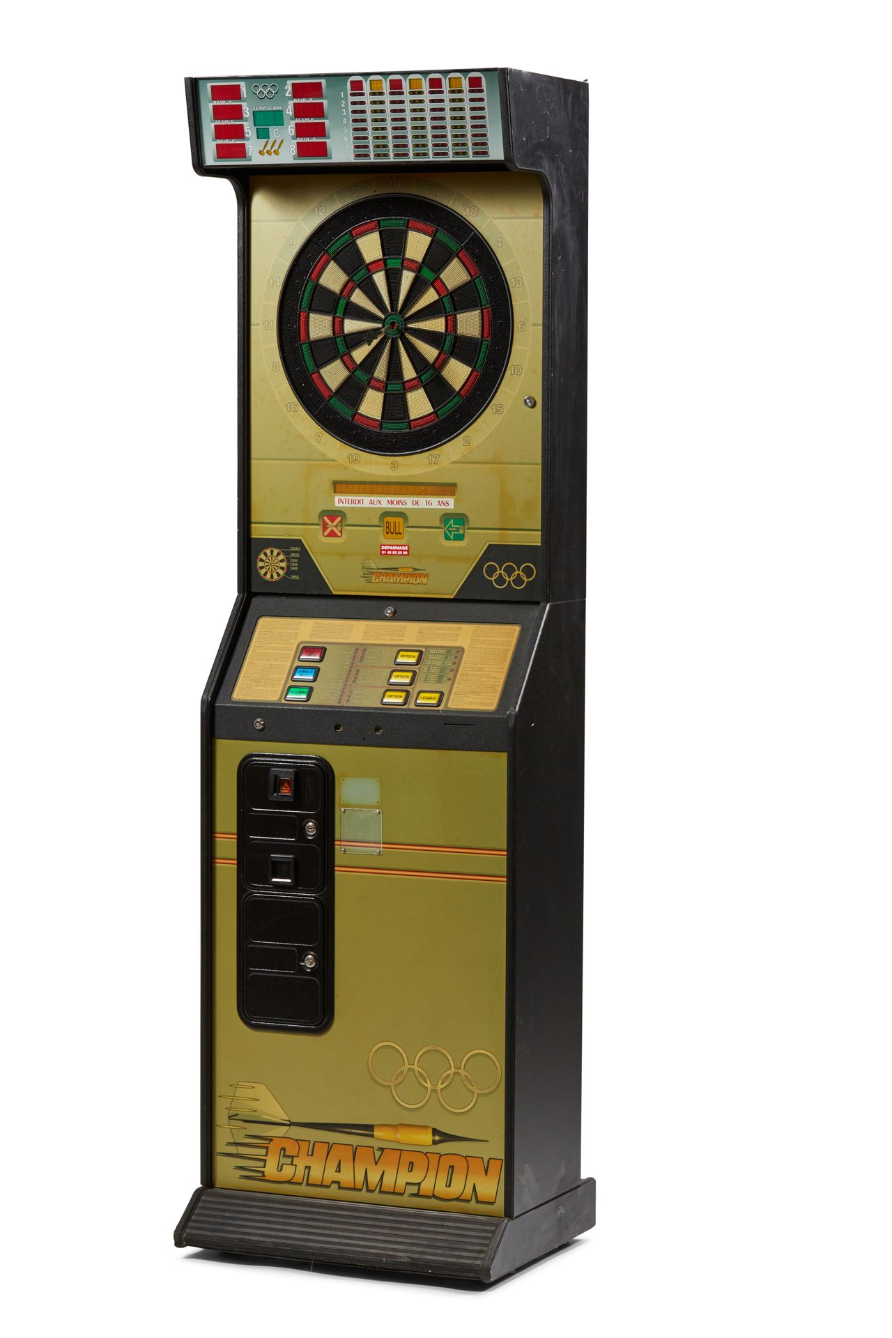 Null Terminale arcade; gioco di freccette 


219 x 51 x 65 cm


Sistema di tensi&hellip;