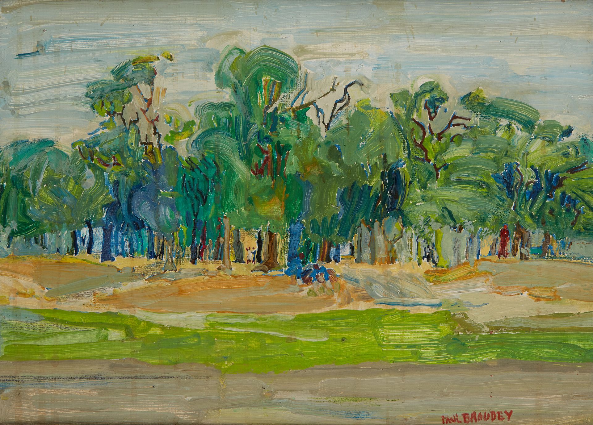 Null Paul BRAUDEY (生于1930年)


圣日耳曼恩拉伊森林景观


布面油画，右下角有签名，位于画框的背面


24 x 33 cm