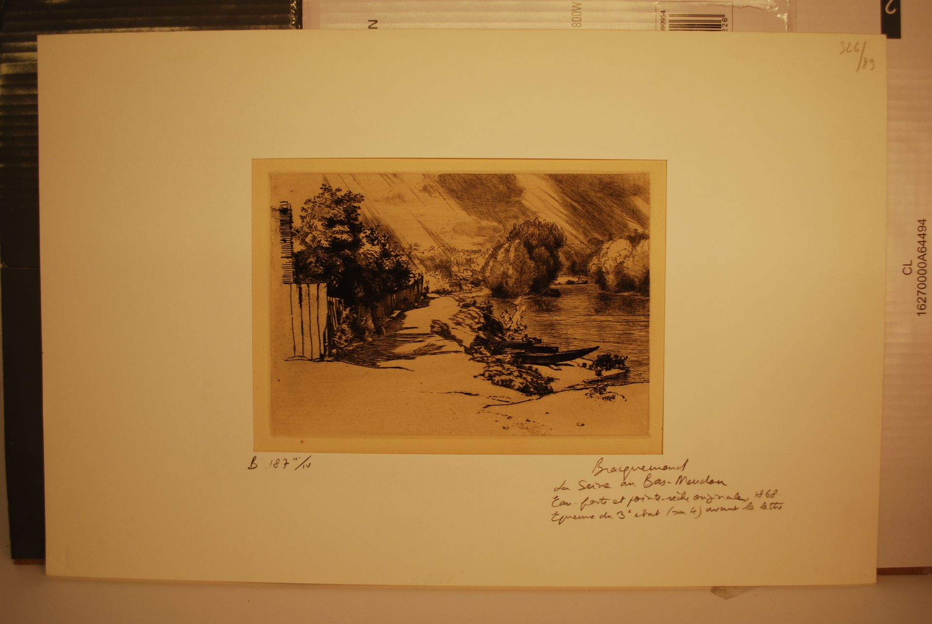 Null 费利克斯-布拉克蒙 (1833 - 1914)


下梅东的塞纳河。


蚀刻和干点。在提到 "Gazette des Beaux-Arts "和底部&hellip;