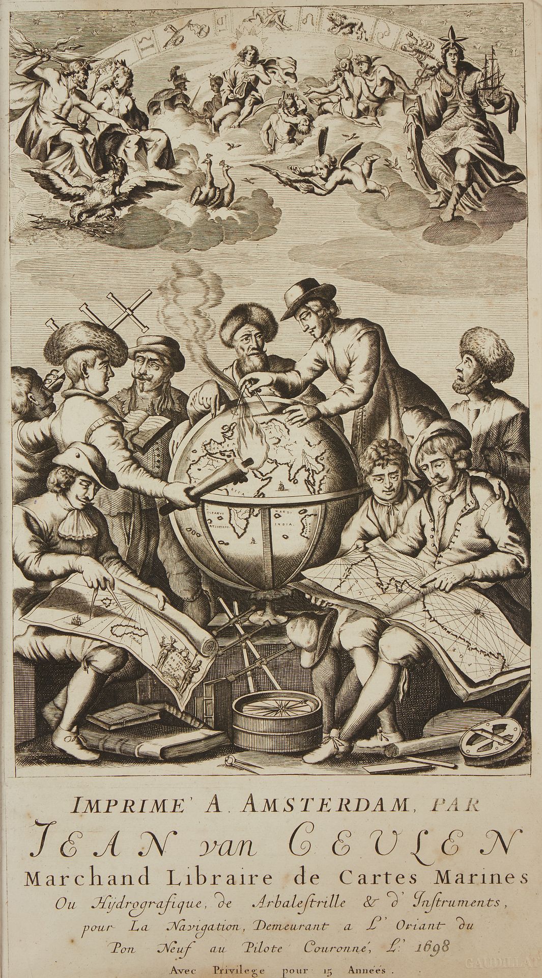 Null DIVERS. Ensemble d'environ 100 frontispices d'atlas. 1570-1800. 23 frontisp&hellip;