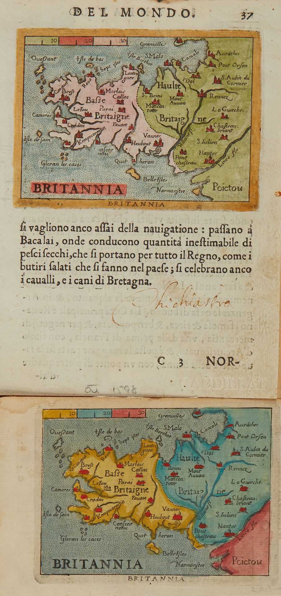 Null ORTELIUS, A. / GALLE, F. Britannia. 1598 1655. Col. Exemplaires coloriés. 8&hellip;