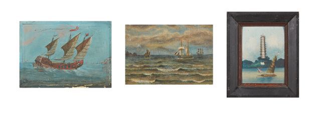 Null Lot including three small seascapes

14 x 11, 14 x 21 and 22 x 29 cm