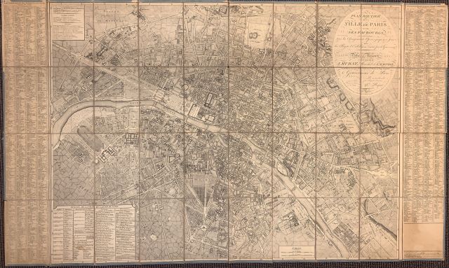 Null PICQUET, Ch. Plan Routier de la Ville de Paris et de ses Faubourgs. Parigi,&hellip;