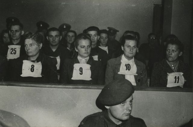 Null Unidentified photographer. Female guards at the Belsen concentration camp, &hellip;