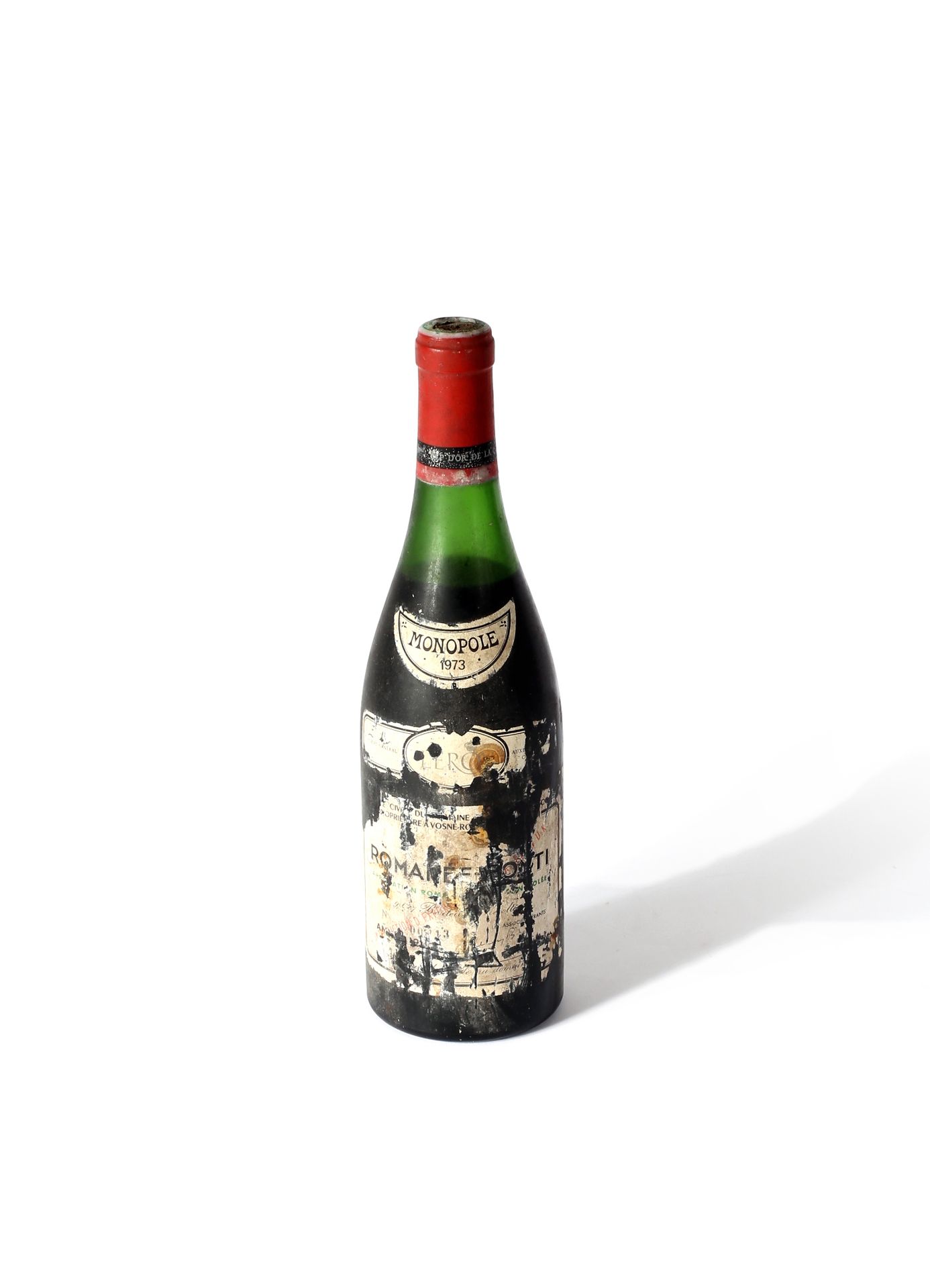Null 
罗曼尼-康帝1瓶 - 罗曼尼-康帝酒庄。1973.染色和损坏的标签，瓶盖顶部损坏。水平线在4厘米。



我们想告知葡萄酒买家，除了拍卖单之外，他们&hellip;