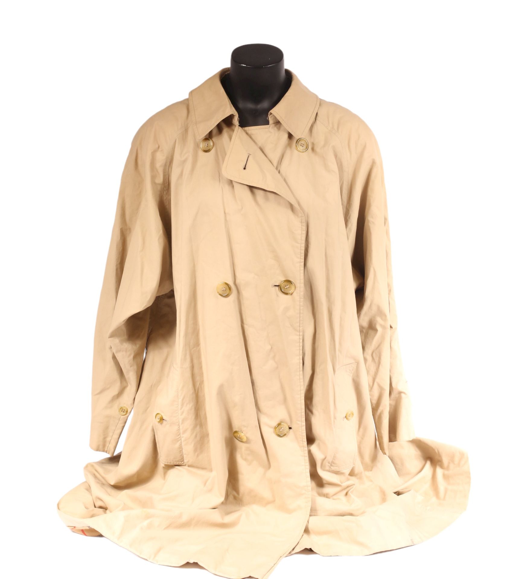 Null BURBERRYS'

Trench-coat en coton mélangé mastic à double boutonnage, doublu&hellip;