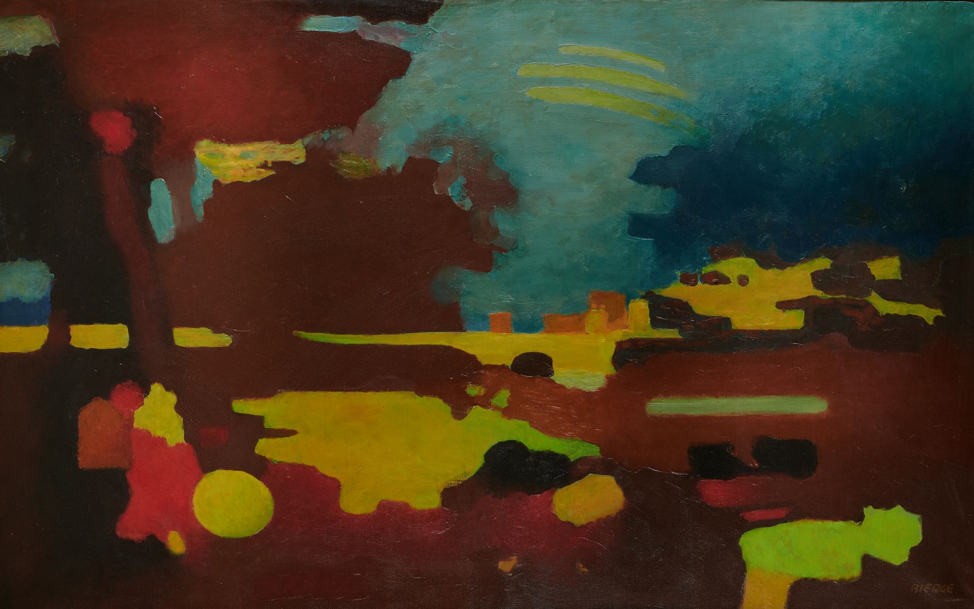 Null Roland BIERGE (1922-1991)
Landschaft mit Regenbogen (nach Rubens), 1968.
Öl&hellip;