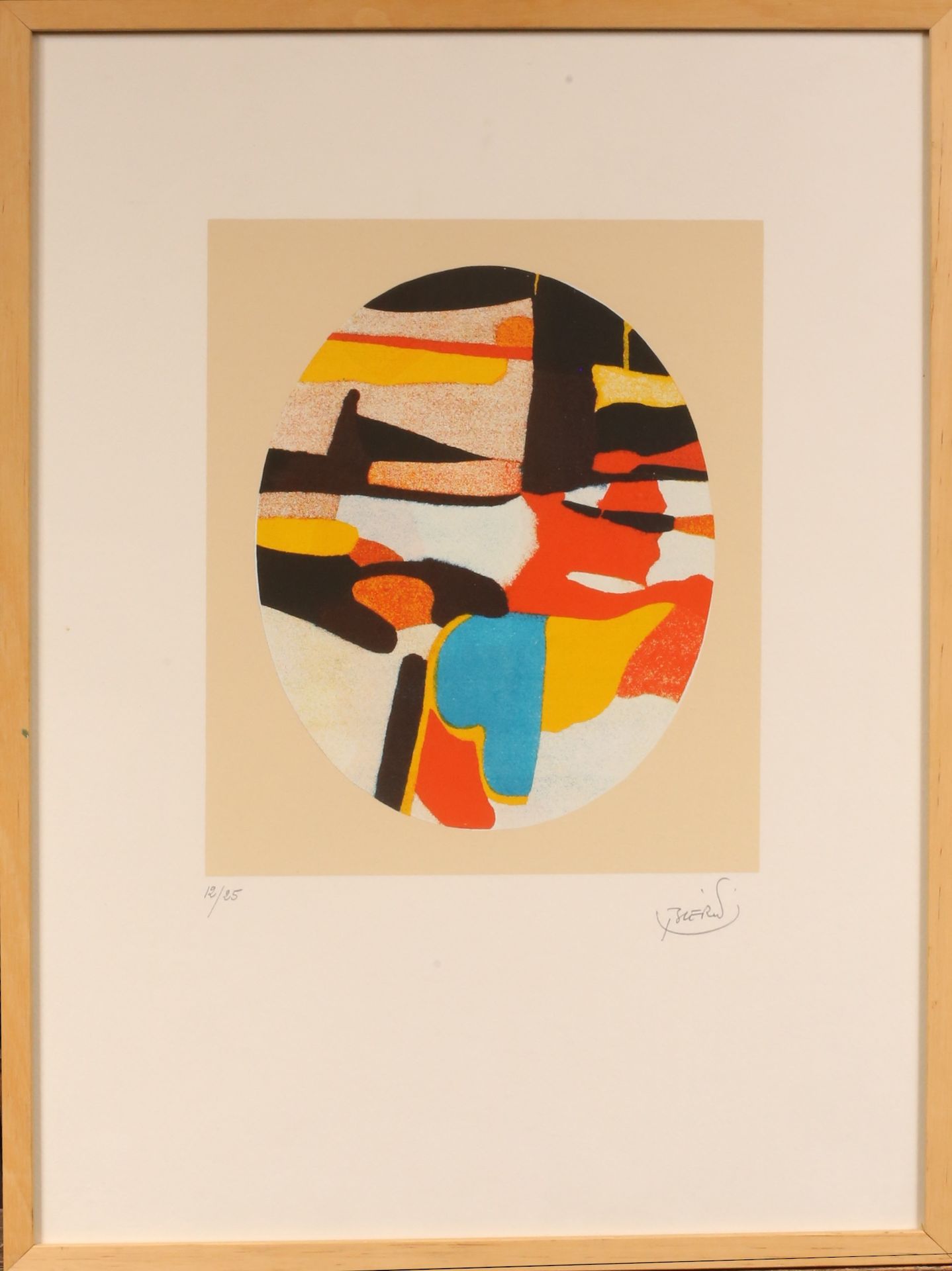 Null Roland BIERGE (1922-1991) 
Entertainment, 1985 
Serigraph signed lower righ&hellip;