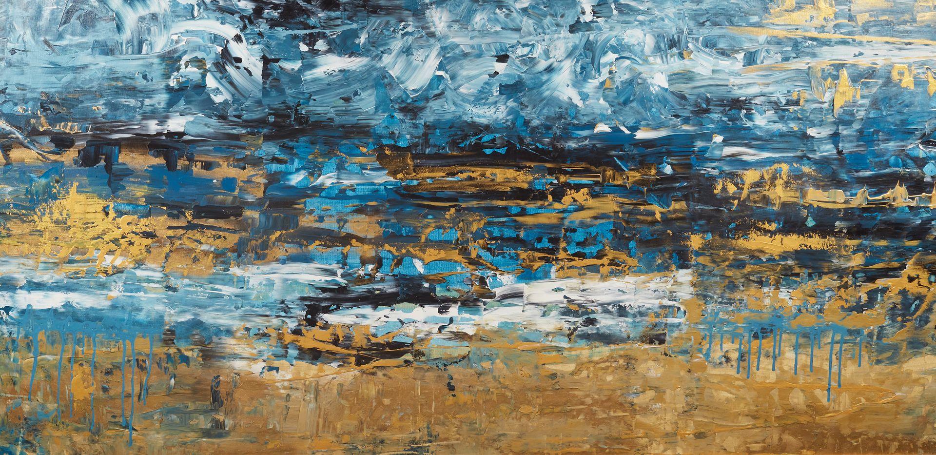 Null Violeta ENDO (21. Jahrhundert)
Komposition auf blauem Hintergrund 
Öl auf L&hellip;