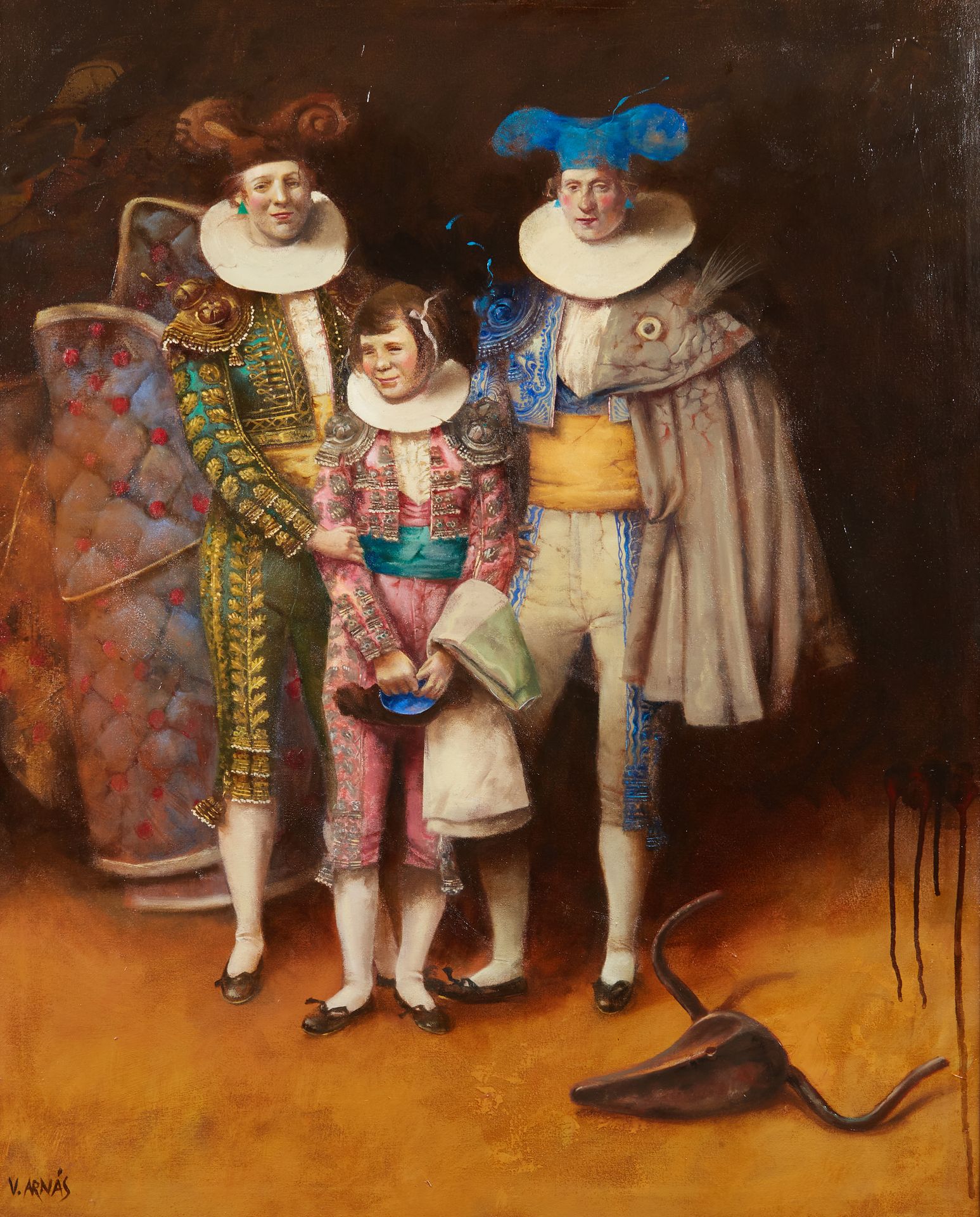 Null Vicente ARNAS LOZANO (生于1949年)
初学者
布面油画，左下角有签名 
98 x 80 cm