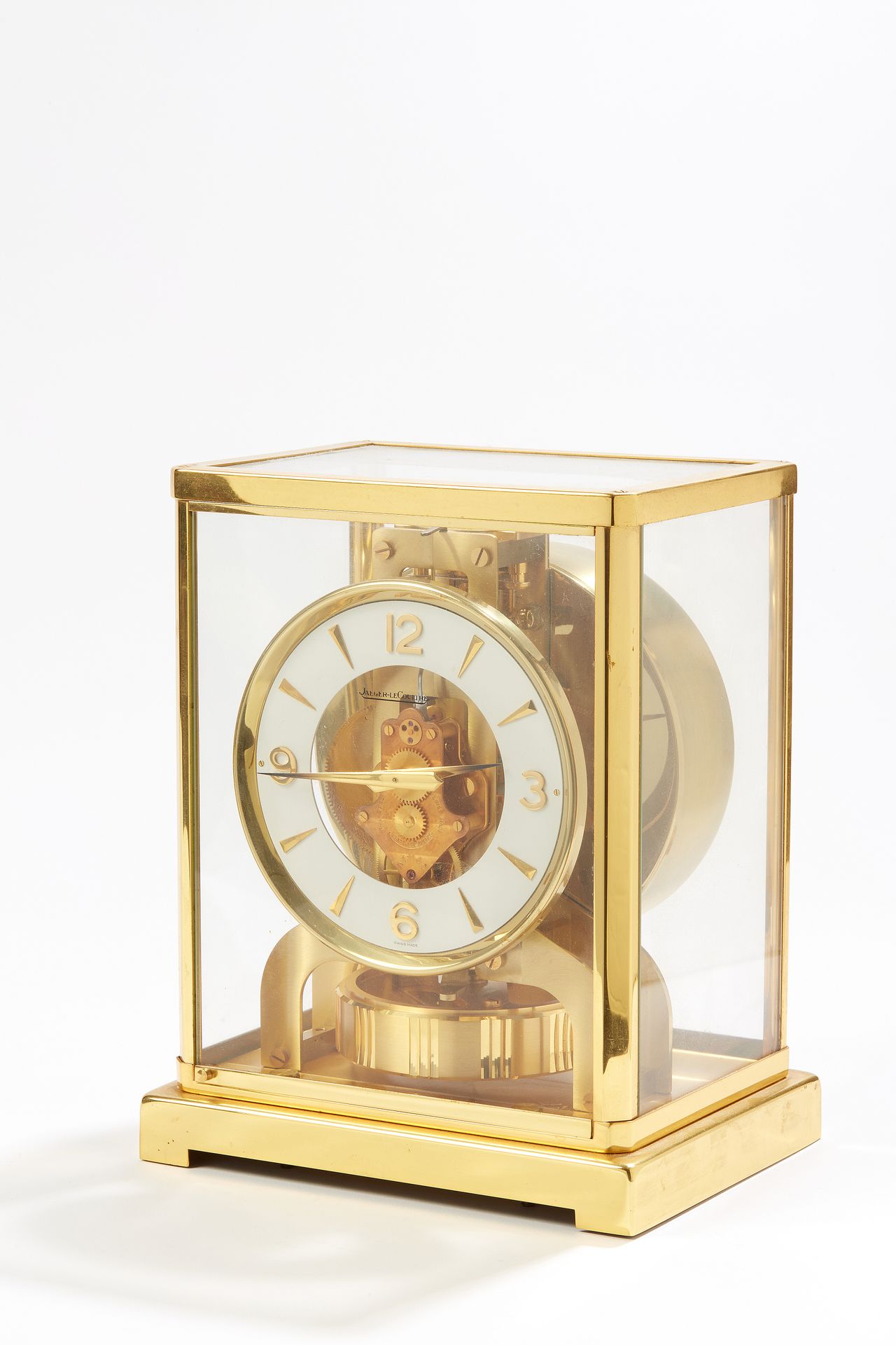 Null JAEGER LECOULTRE
ATMOS model clock, rectangular cage in gilded metal and gl&hellip;