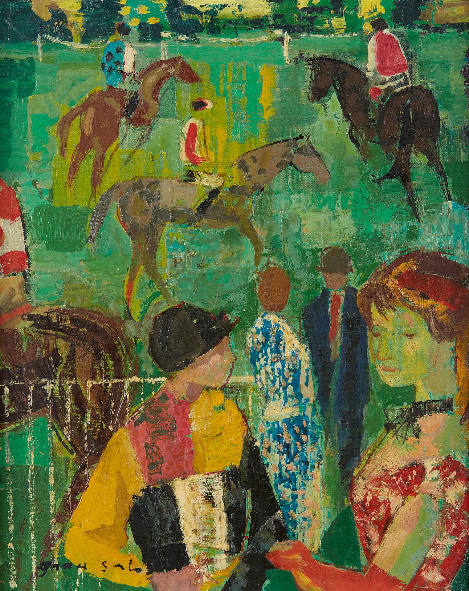 Null Emile GRAU SALA (1911-1975)
L'hippodrome, 1963
Huile sur toile
Signée en ba&hellip;