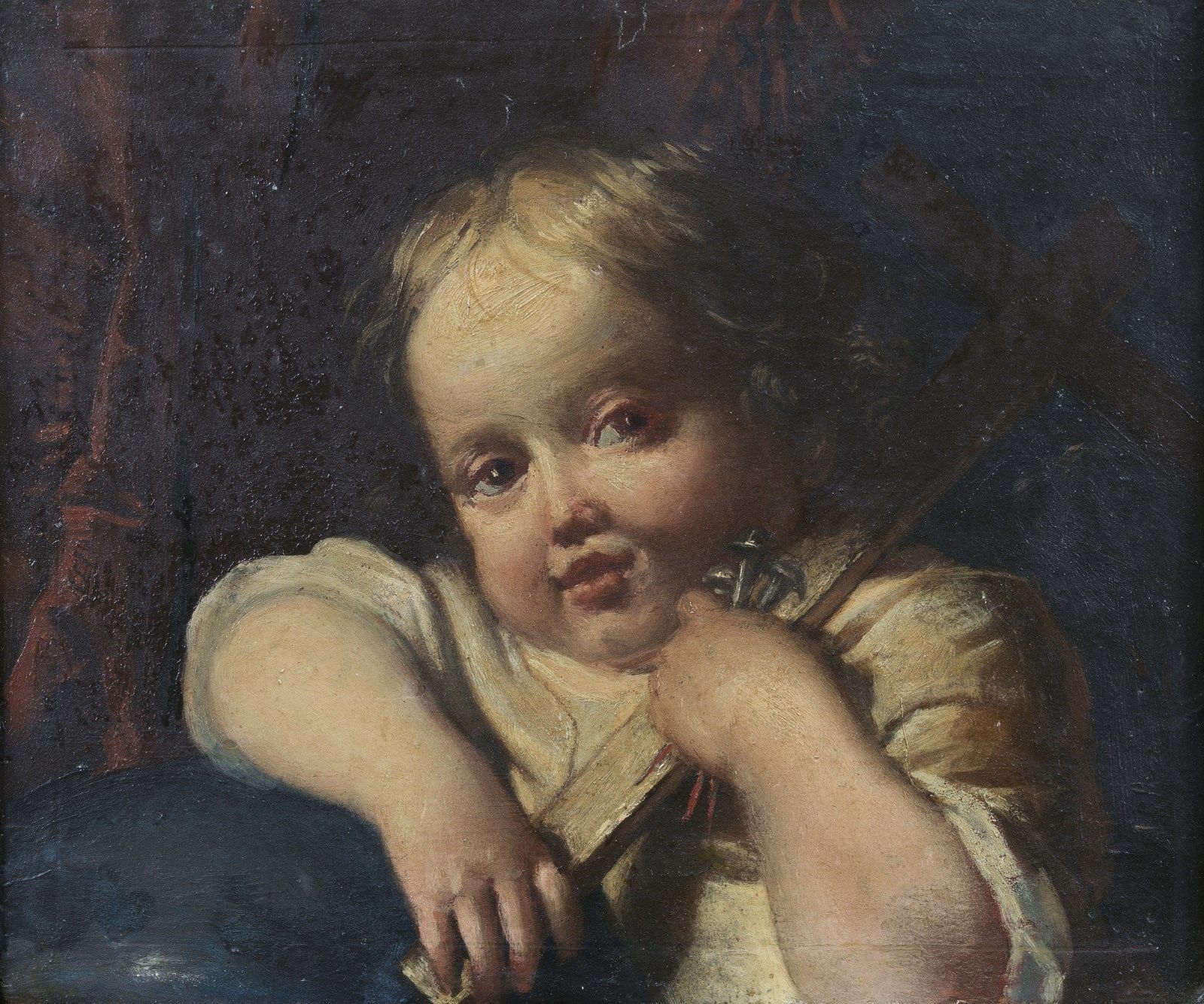 ARTISTA EMILIANO DEL XVII SECOLO Christ child with the passion symbols. 17世纪的埃米利&hellip;