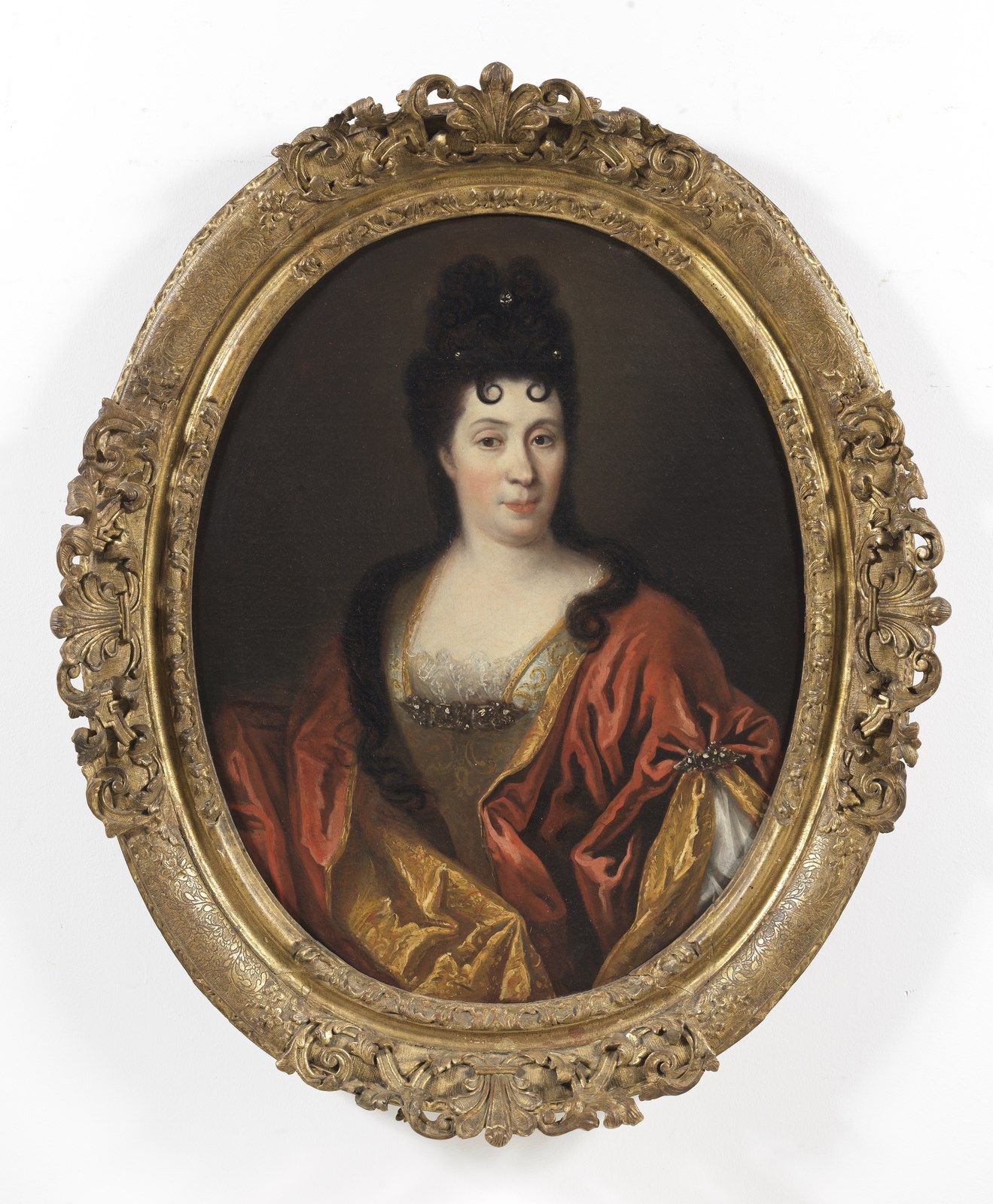 ARTISTA FRANCESE DEL XVIII SECOLO Portrait of a noblewoman. ARTISTE FRANÇAIS DU &hellip;